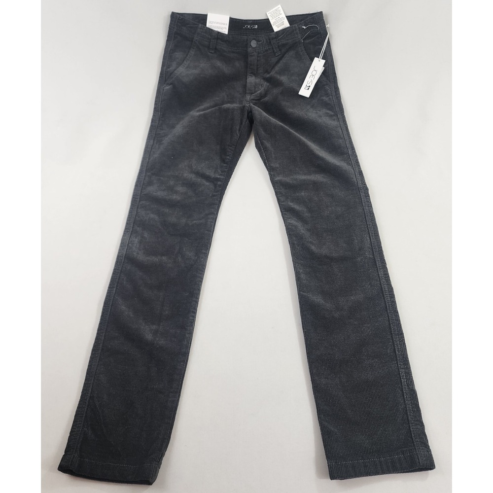 Joe's Jeans Girls Brixton Straight Narrow Corduroy Pants Grey Size 16 W27 L29